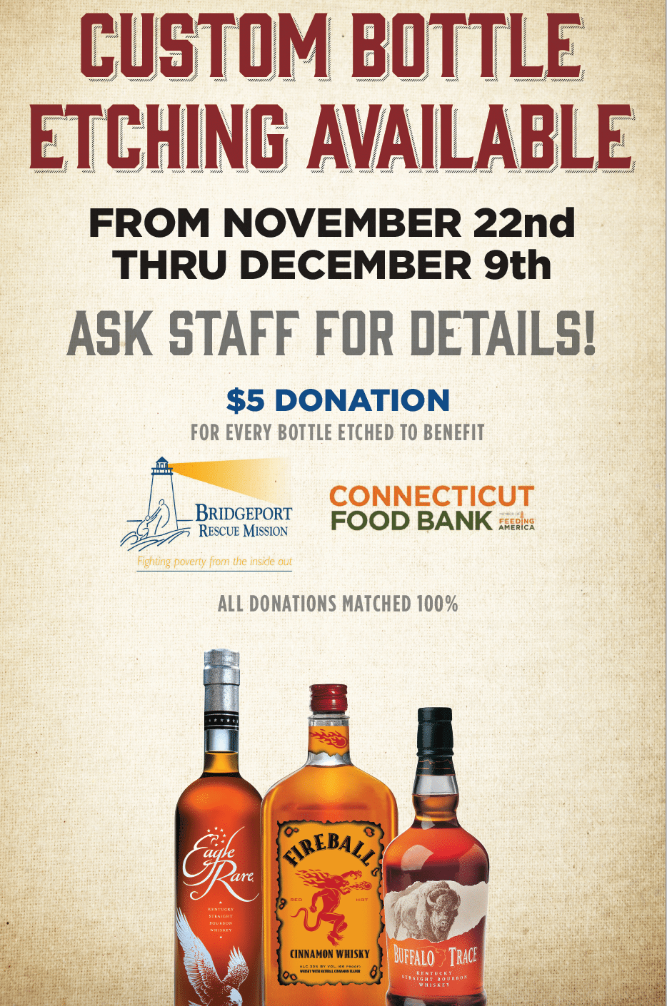 Custom Bottle Etching in CT Custom Bottle Etching Liquor Stores