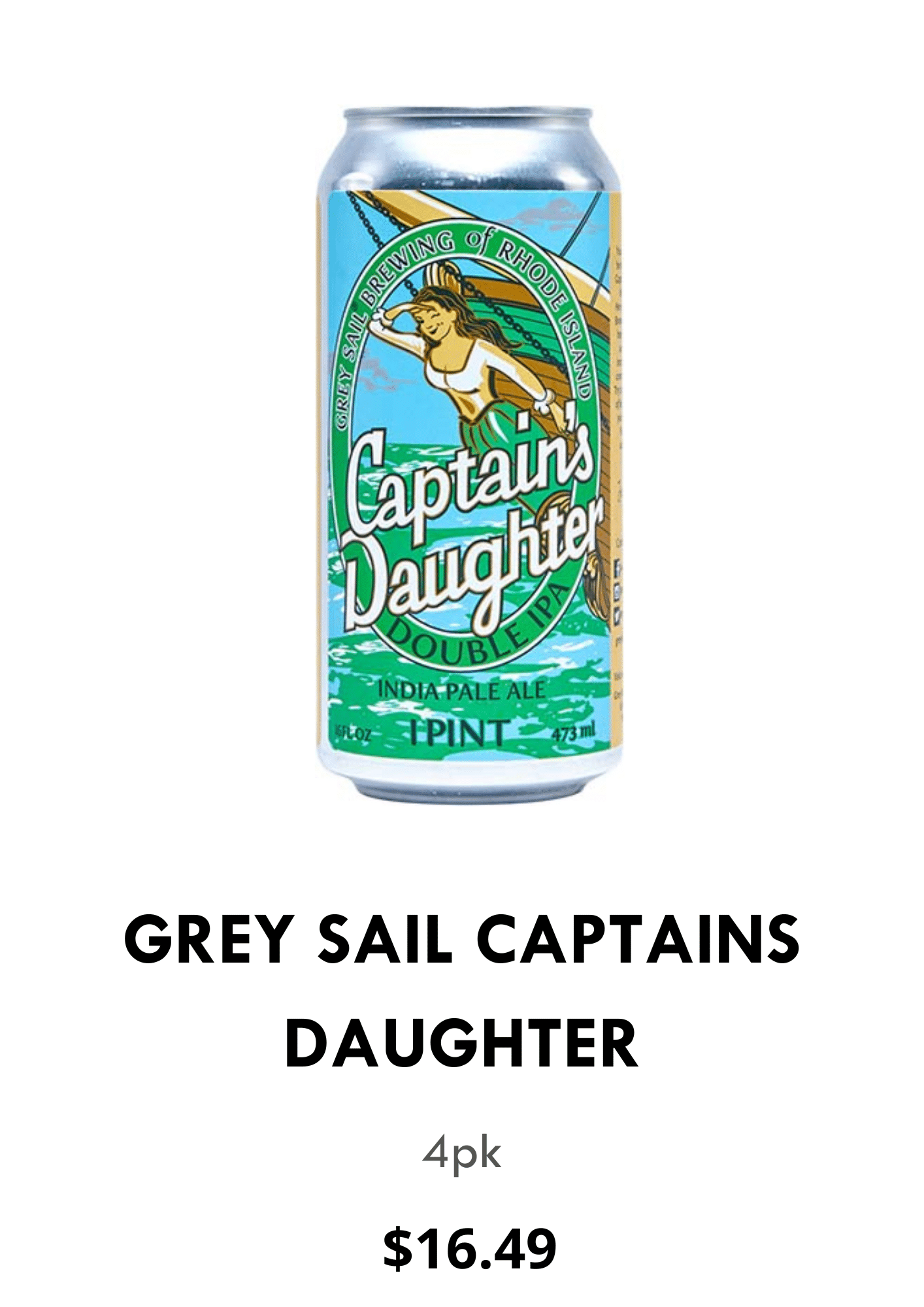 Grey Sail Captains Daughter (4pk)