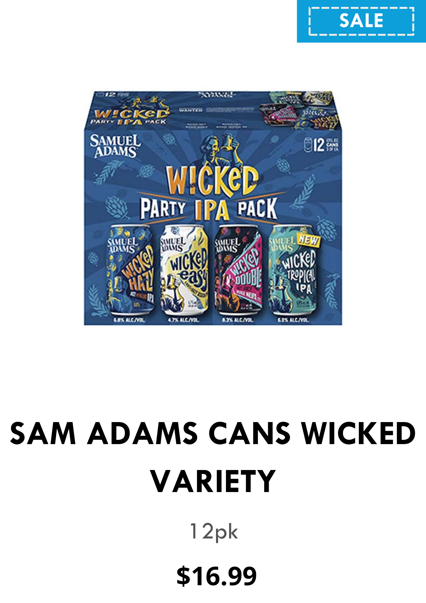 Sam Adams Wicked IPA variety