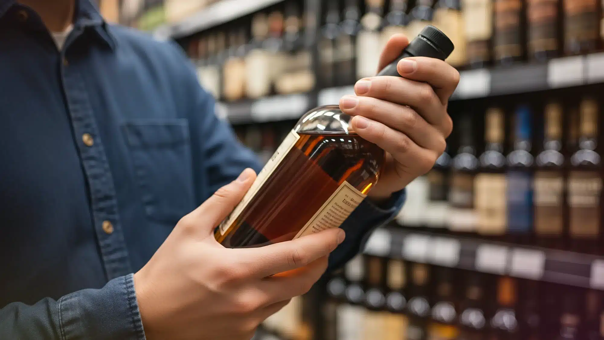 where-to-discover-the-latest-whiskey-store-in-waterford-ct-offering-exceptional-selection A whiskey store with various bottles on shelves.